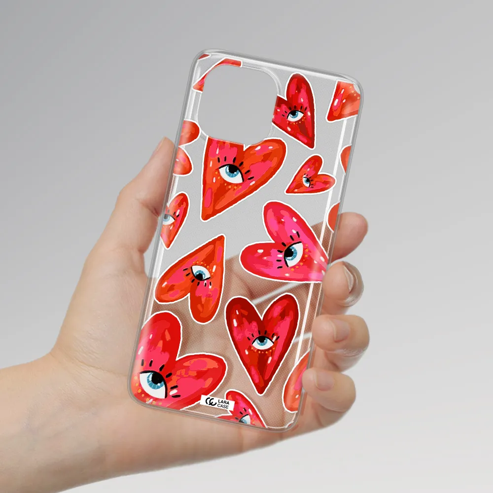 Evil Eye Heart Xiaomi Mi 11 Lite Clear TPU Case