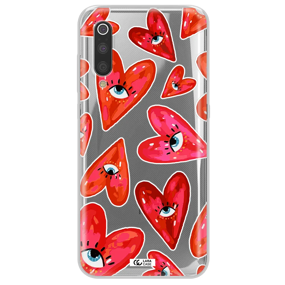 Evil Eye Heart Xiaomi Mi 9 Clear TPU Case
