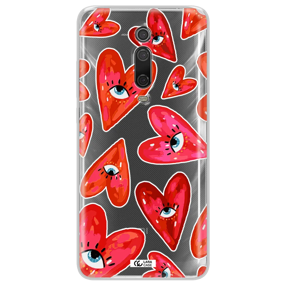 Evil Eye Heart Xiaomi Mi 9T Clear TPU Case