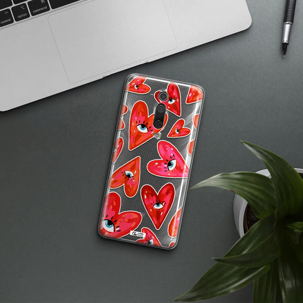 Evil Eye Heart Xiaomi Mi 9T Clear TPU Case