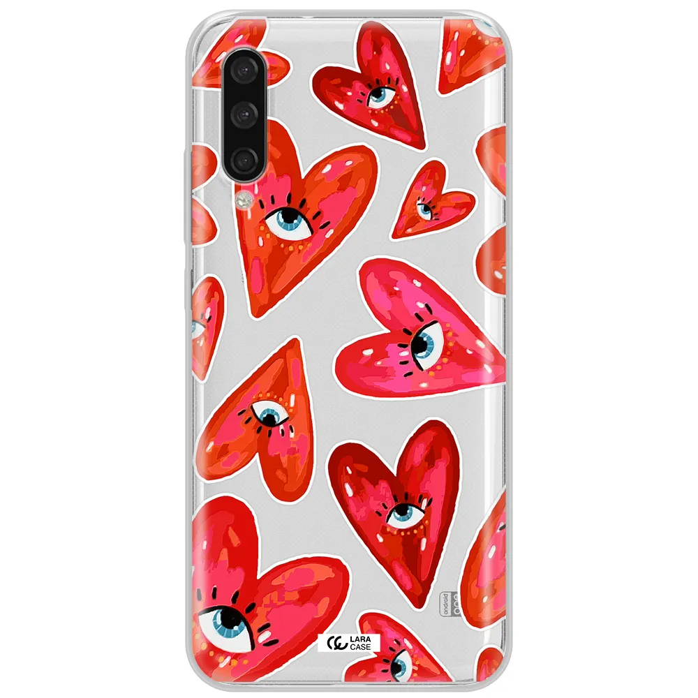 Evil Eye Heart Xiaomi Mi A3 Clear Tpu Case