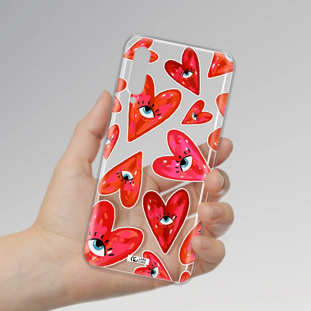 Evil Eye Heart Xiaomi Mi A3 Clear Tpu Case