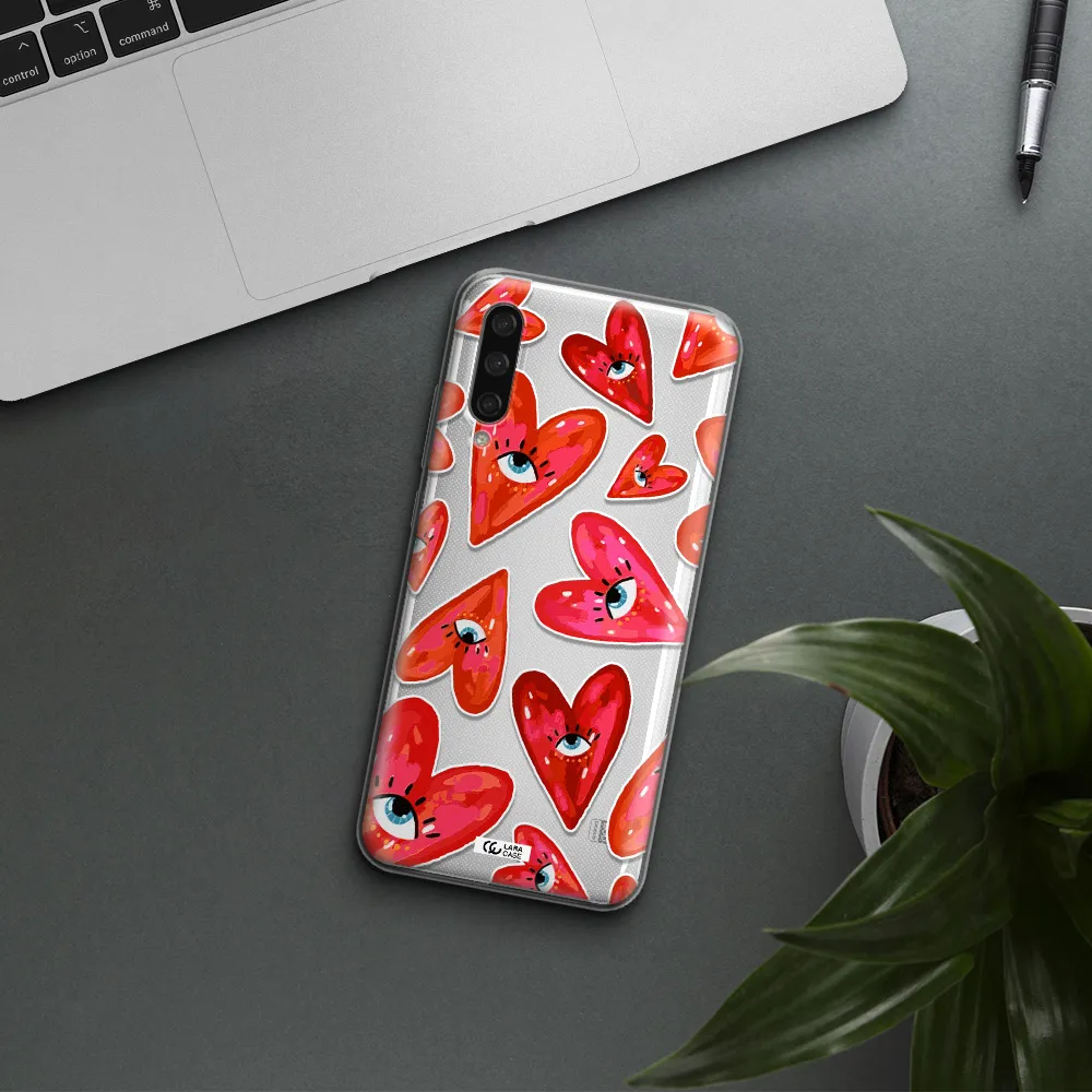 Evil Eye Heart Xiaomi Mi A3 Clear Tpu Case