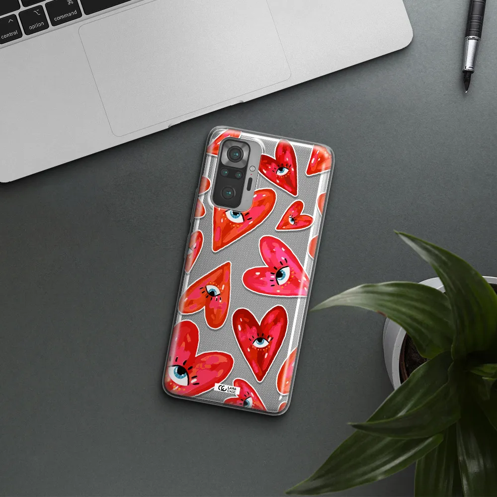 Evil Eye Heart Xiaomi Note 10 Pro Clear TPU Case