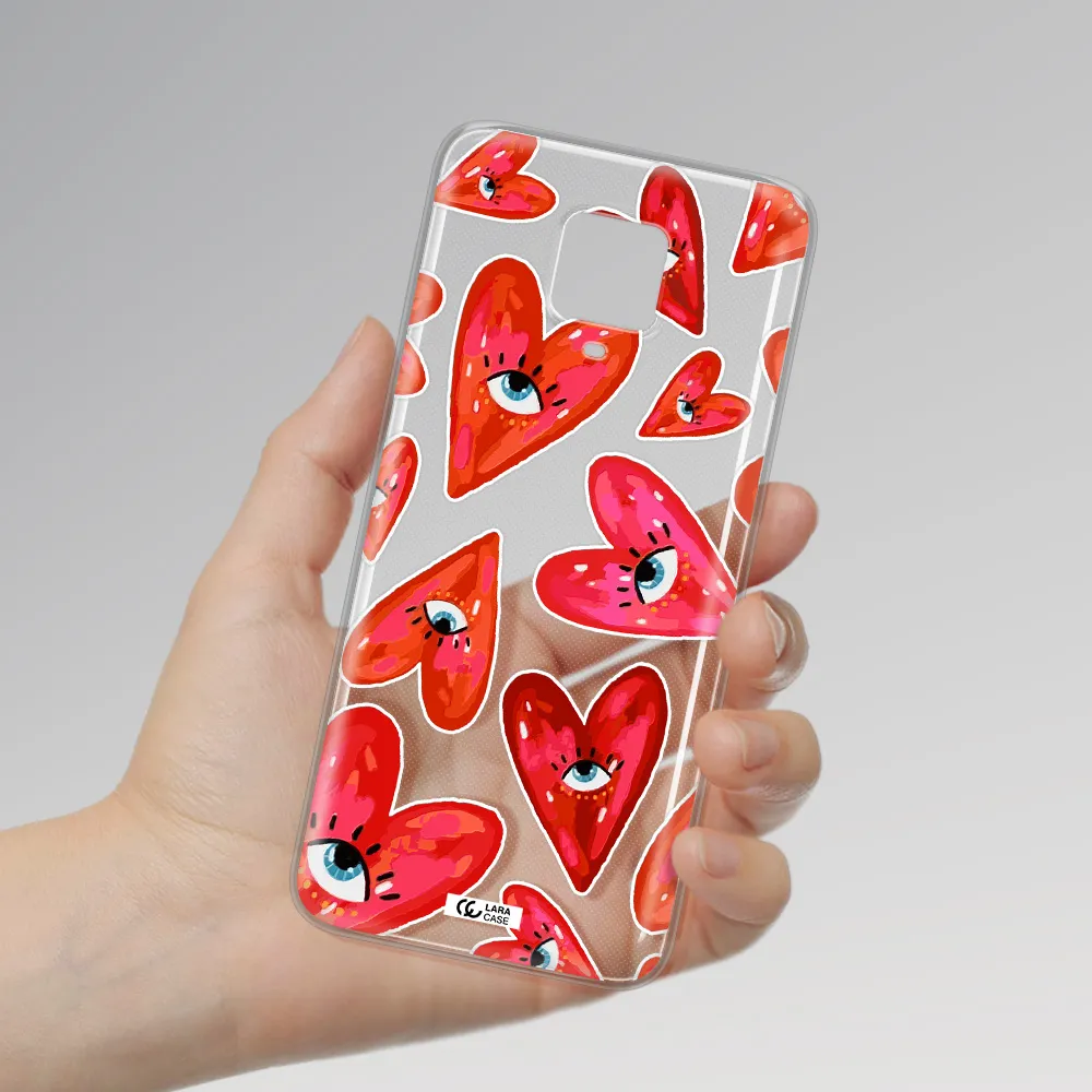 Evil Eye Heart Xiaomi Note 9 Pro Clear TPU Case
