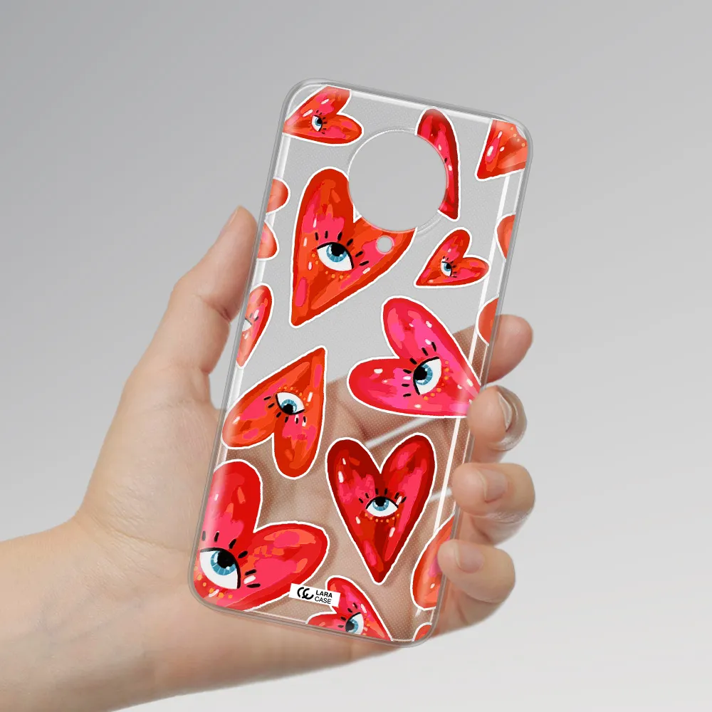 Evil Eye Heart Xiaomi Poco F2 Pro Clear TPU Case
