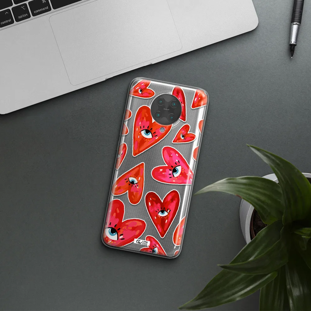 Evil Eye Heart Xiaomi Poco F2 Pro Clear TPU Case