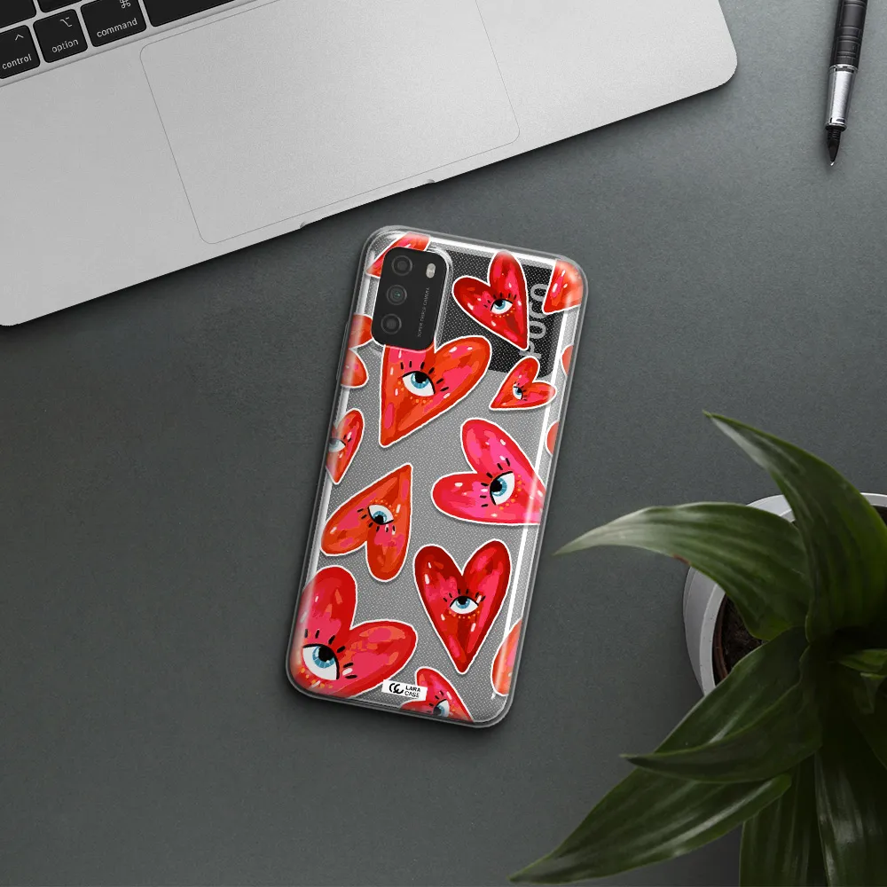 Evil Eye Heart Xiaomi Poco M3 Clear TPU Case