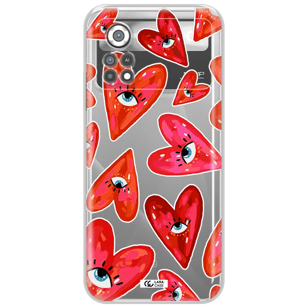 Evil Eye Heart Xiaomi Poco X4 Pro Clear TPU Case