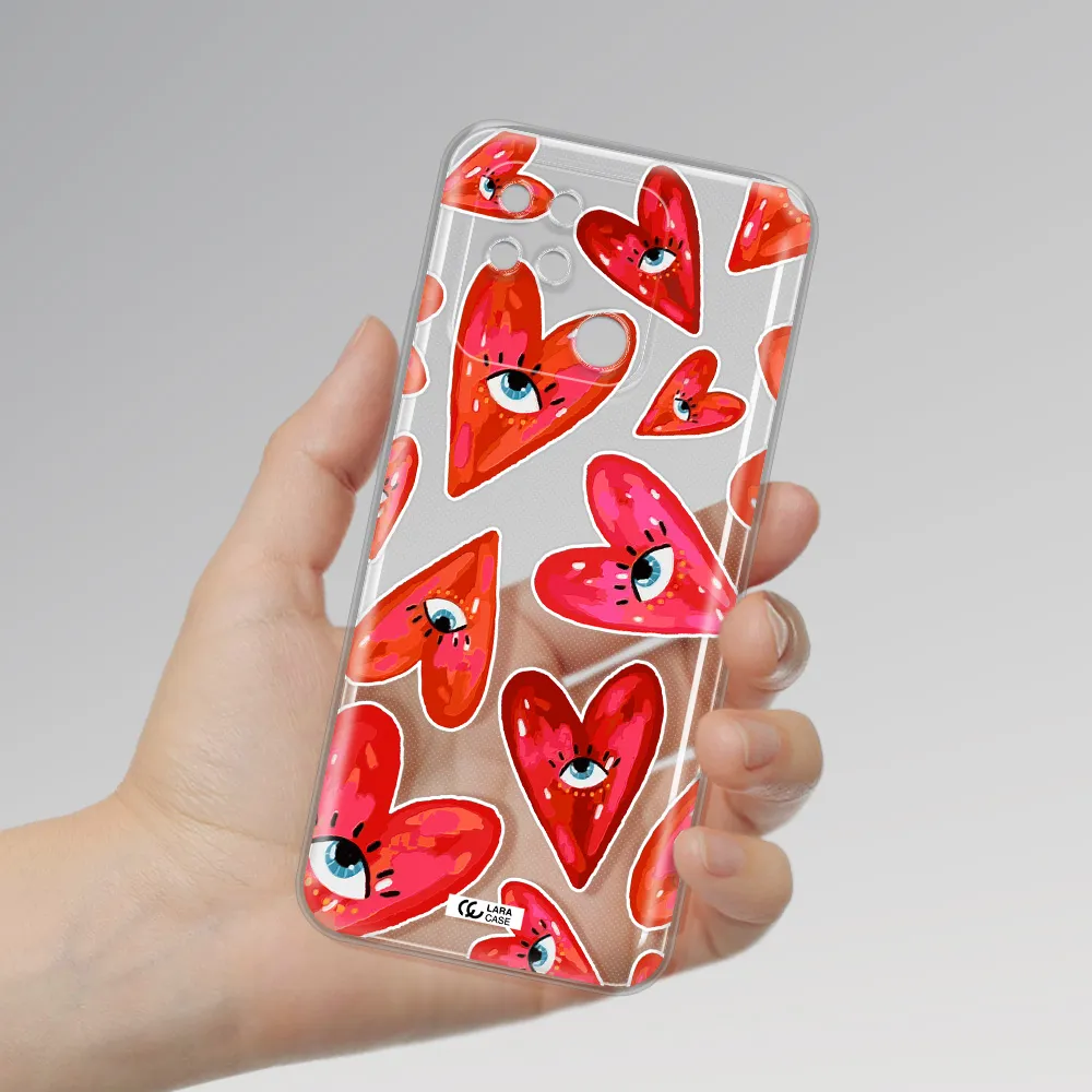 Evil Eye Heart Xiaomi Redmi 10C Clear TPU Case