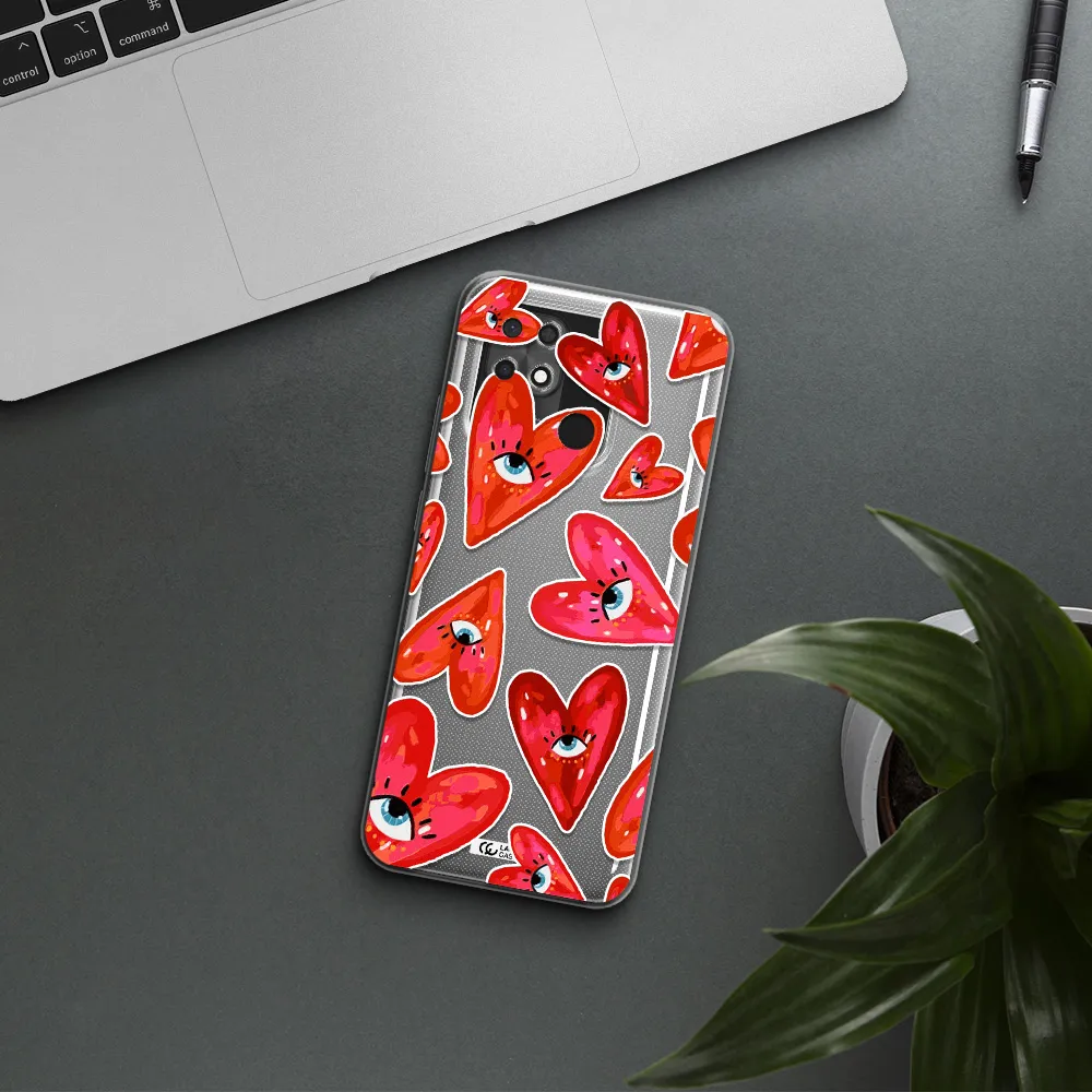 Evil Eye Heart Xiaomi Redmi 10C Clear TPU Case