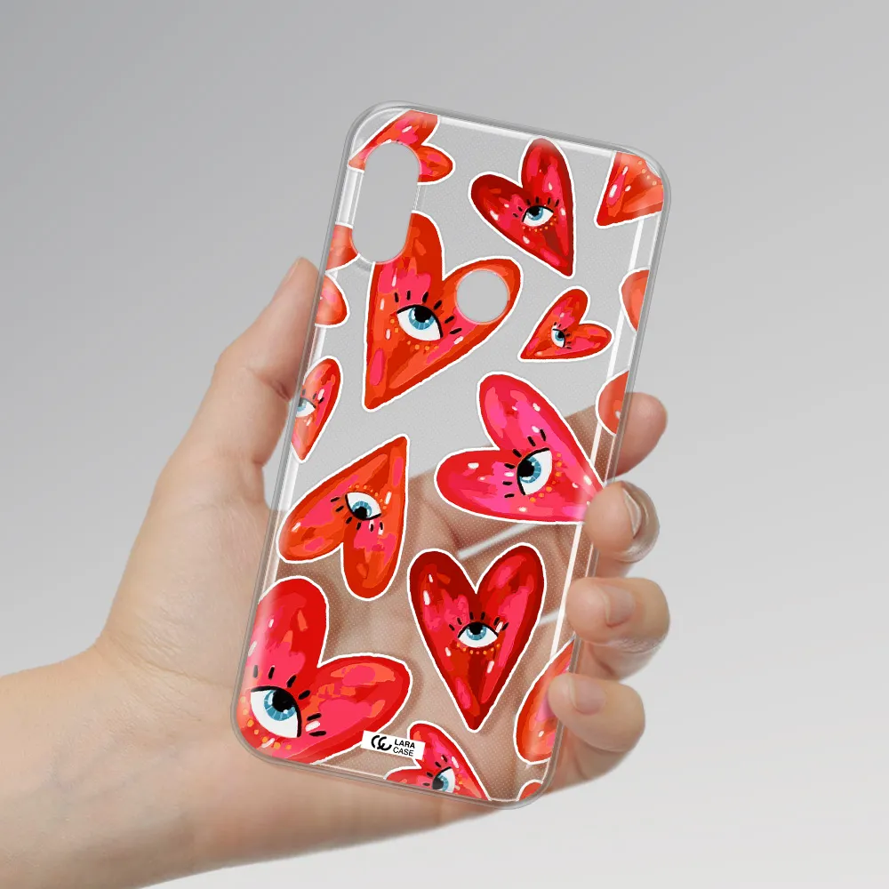 Evil Eye Heart Xiaomi Redmi 6 Pro Clear TPU Case
