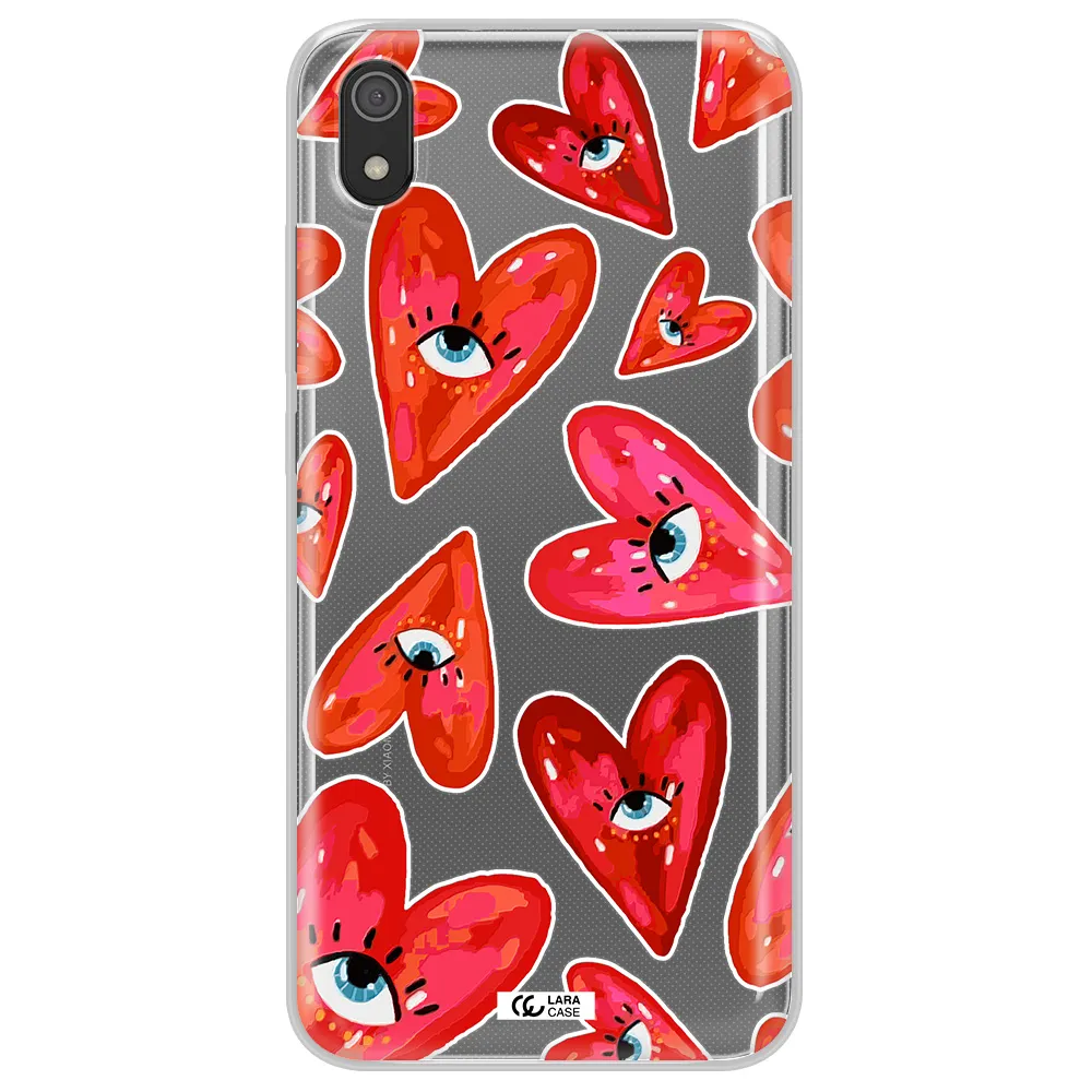 Evil Eye Heart Xiaomi Redmi 7A Clear TPU Case
