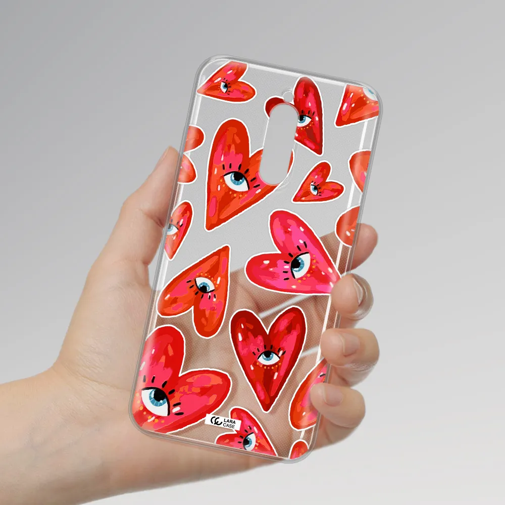 Evil Eye Heart Xiaomi Redmi 8 Clear Tpu Case