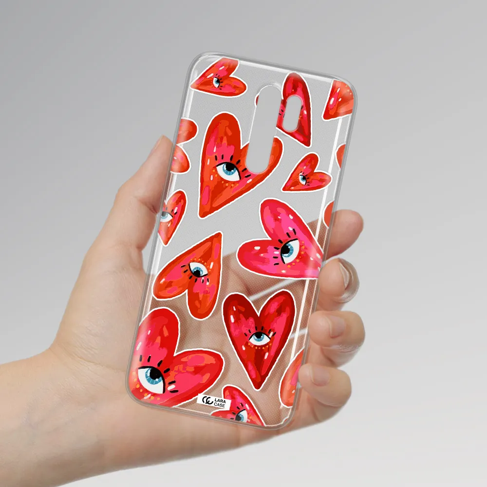 Evil Eye Heart Xiaomi Redmi 9 Clear TPU Case