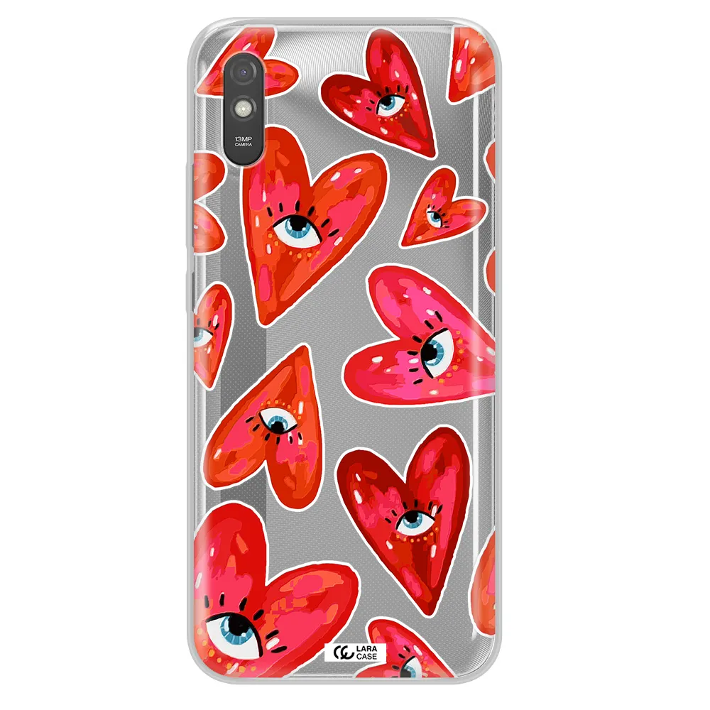 Evil Eye Heart Xiaomi Redmi 9A Clear TPU Case