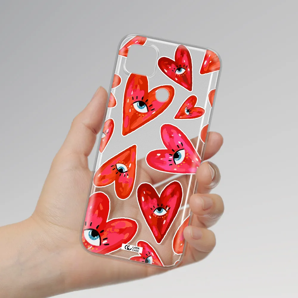 Evil Eye Heart Xiaomi Redmi 9C Clear TPU Case