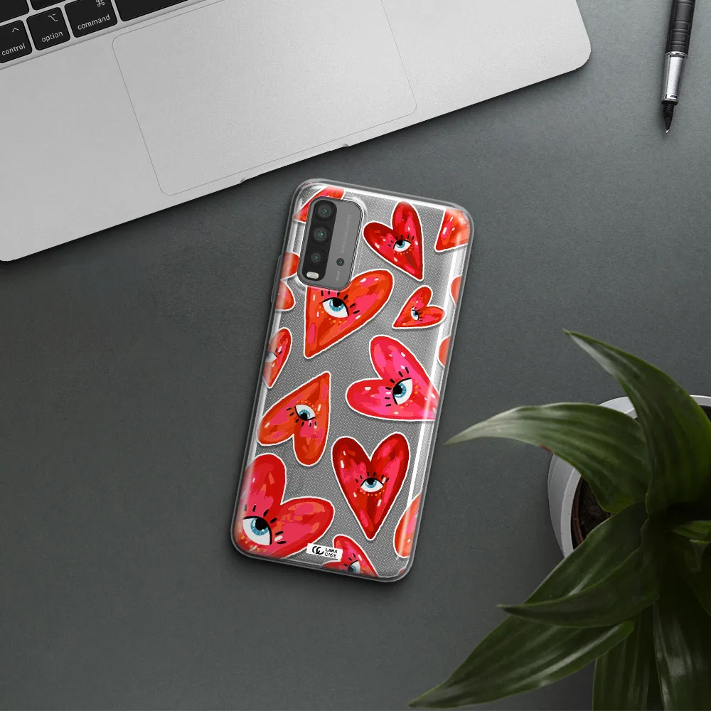Evil Eye Heart Xiaomi Redmi 9T Clear TPU Case
