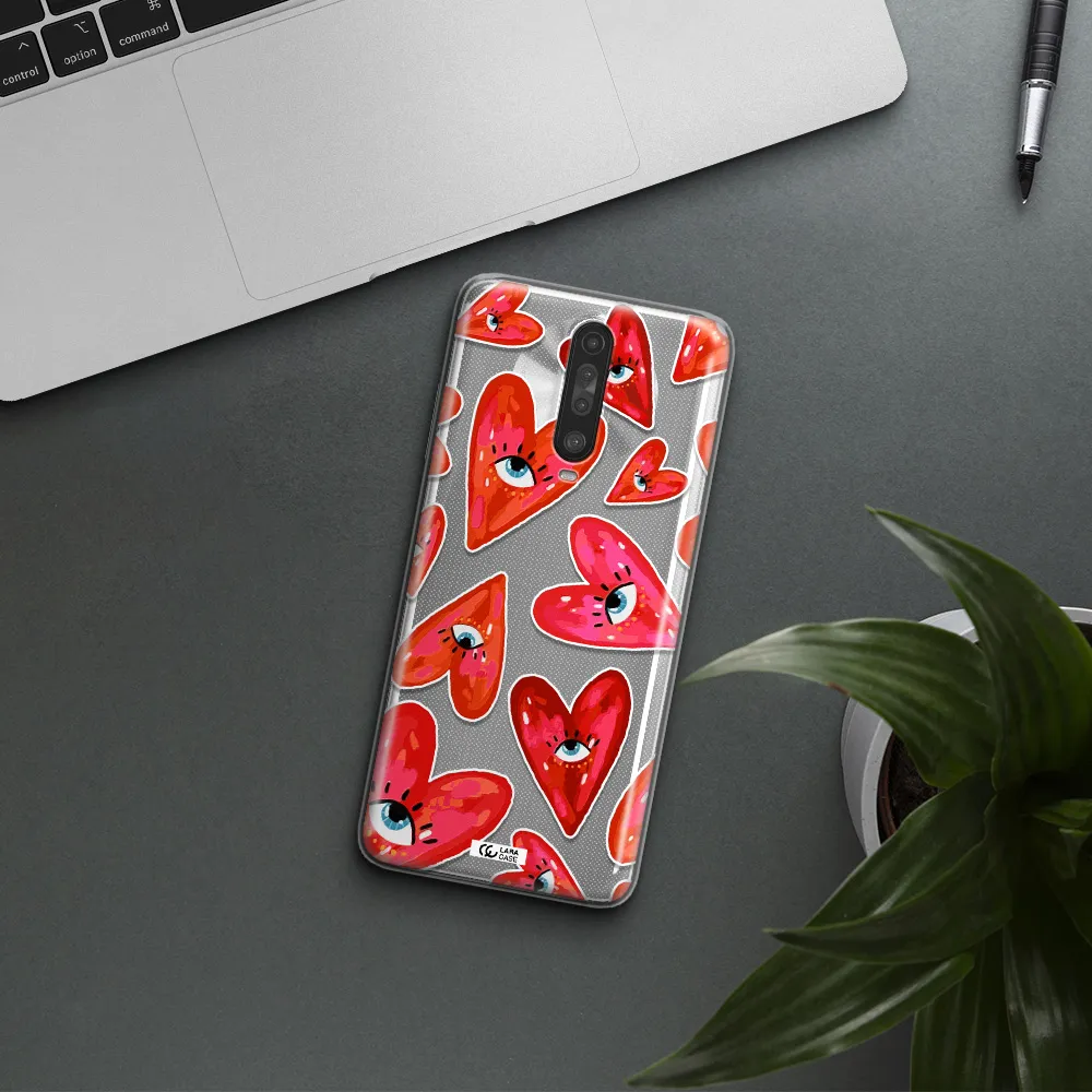 Evil Eye Heart Xiaomi Redmi K30 Clear TPU Case