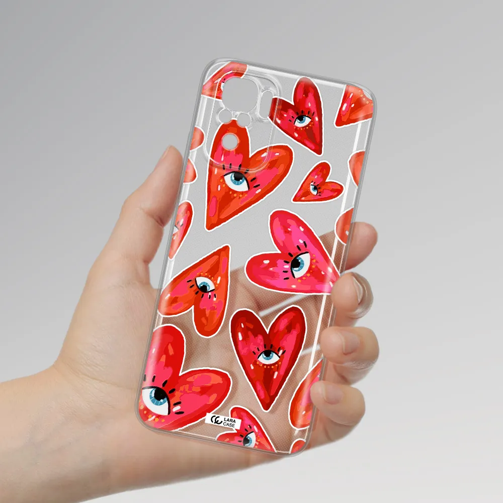 Evil Eye Heart Xiaomi Redmi Note 10S Clear Tpu Case
