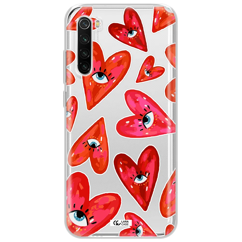 Evil Eye Heart Xiaomi Redmi Note 8T Clear Tpu Case