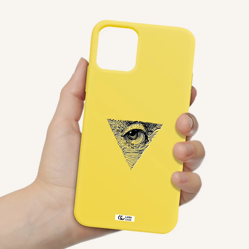 Franklin Eye Apple iPhone 11 pro max Silicone canary yellow Case