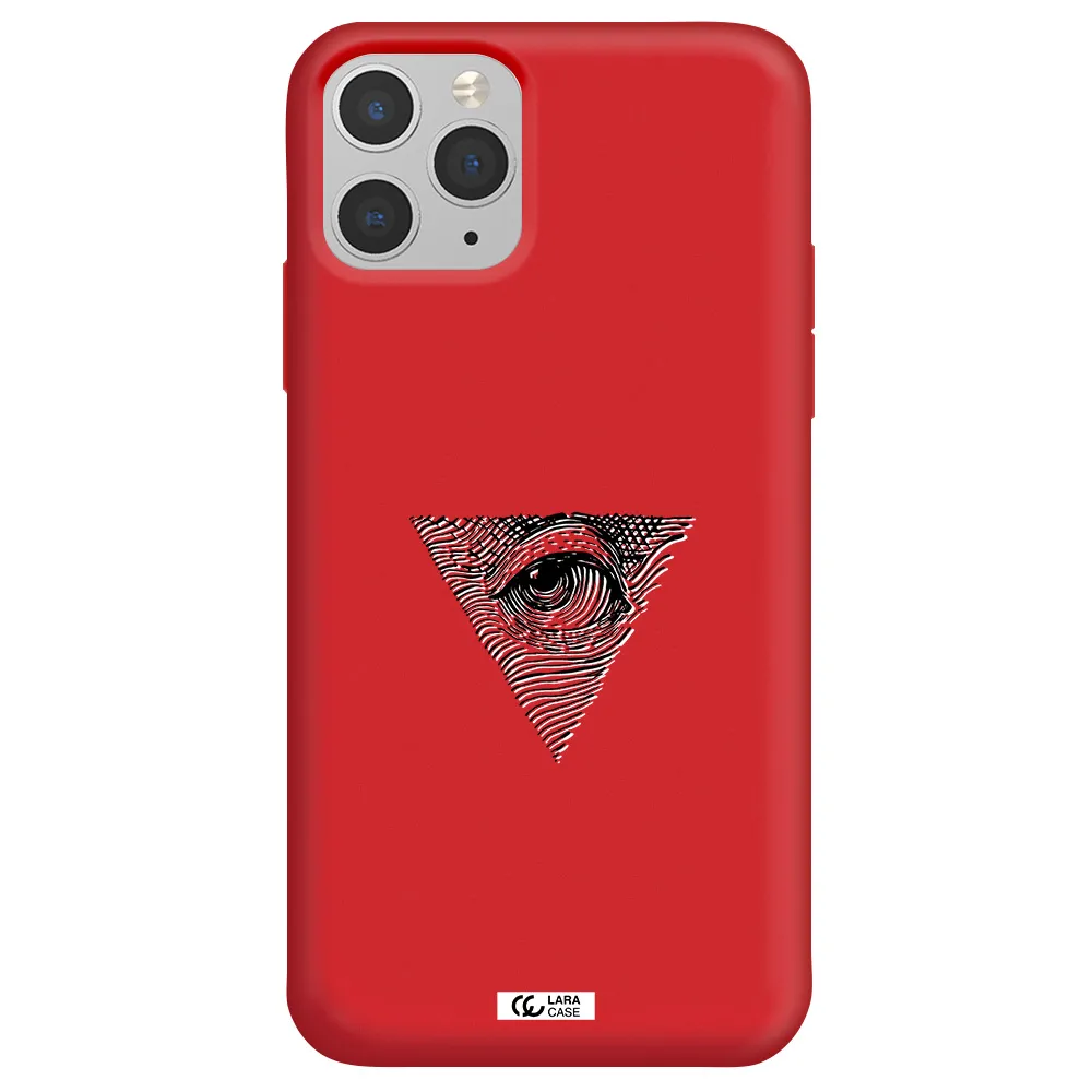 Franklin Eye Apple iPhone 11 pro Silicone Imperial Red Case