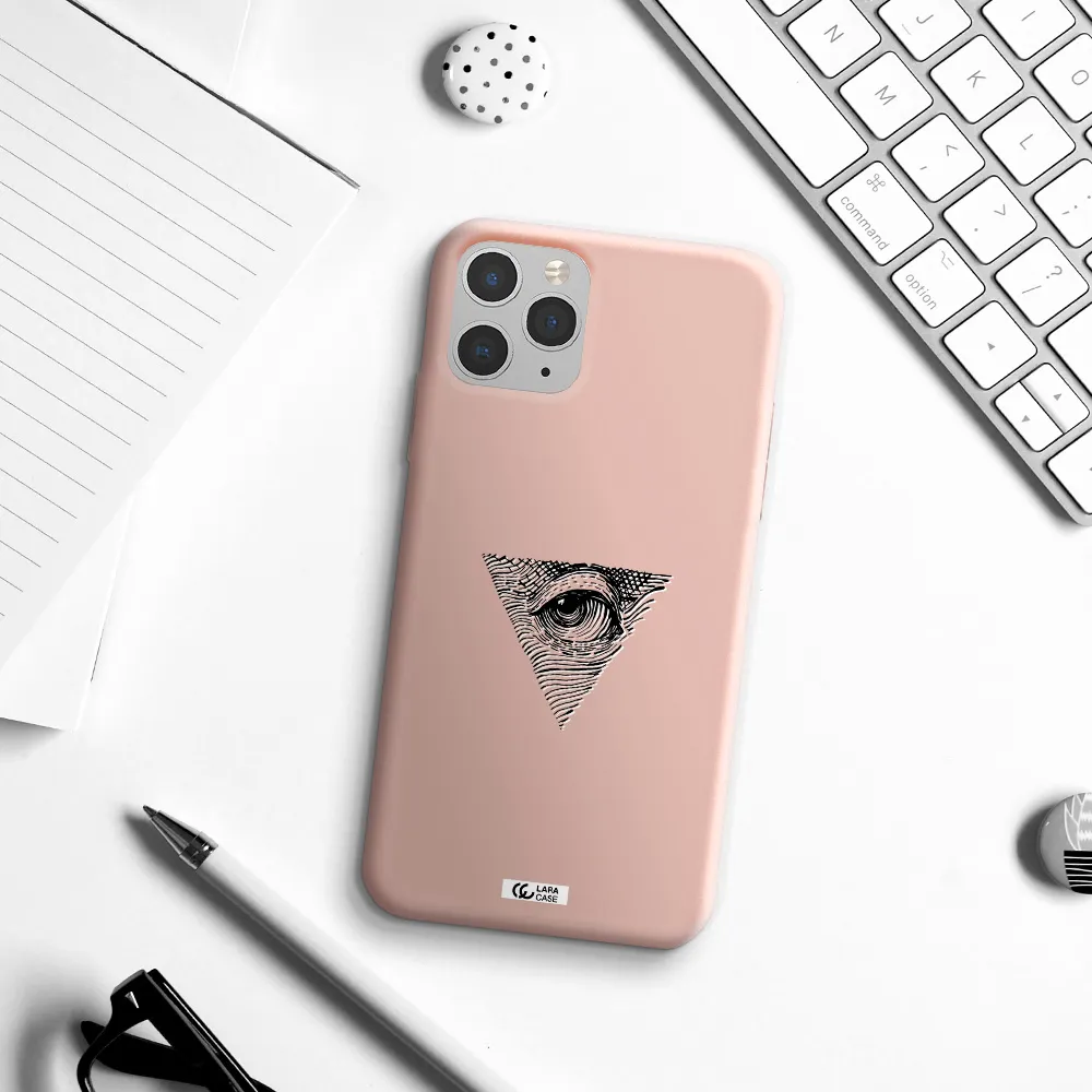 Franklin Eye Apple iPhone 11 pro Silicone pastel pink Case
