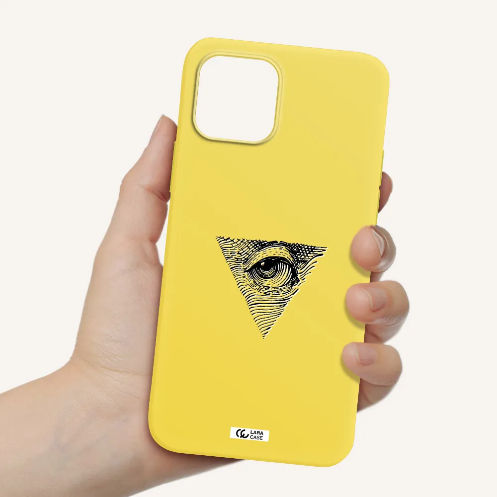 Franklin Eye Apple iPhone 12 mini Silicone canary yellow Case