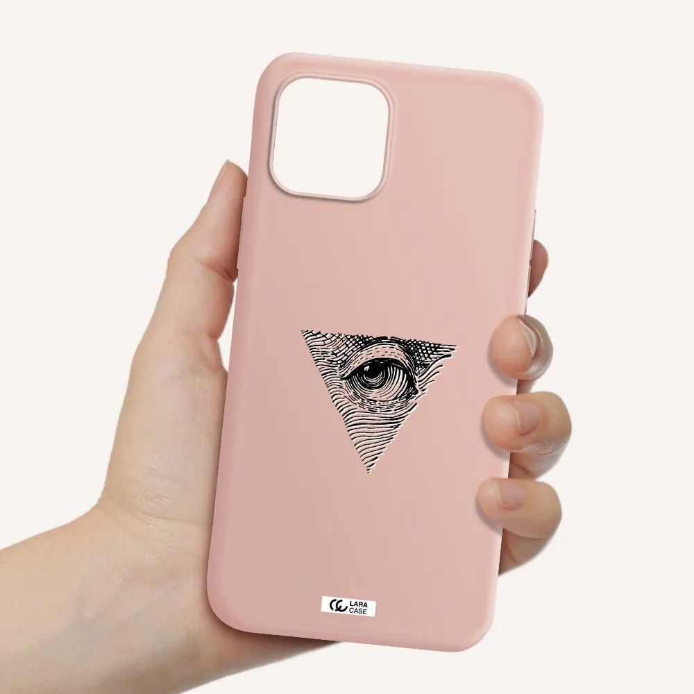 Franklin Eye Apple iPhone 12 mini Silicone pastel pink Case