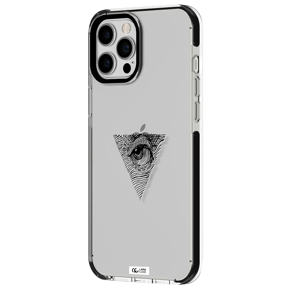 Franklin Eye Apple iPhone 12 pro max impact black border Case