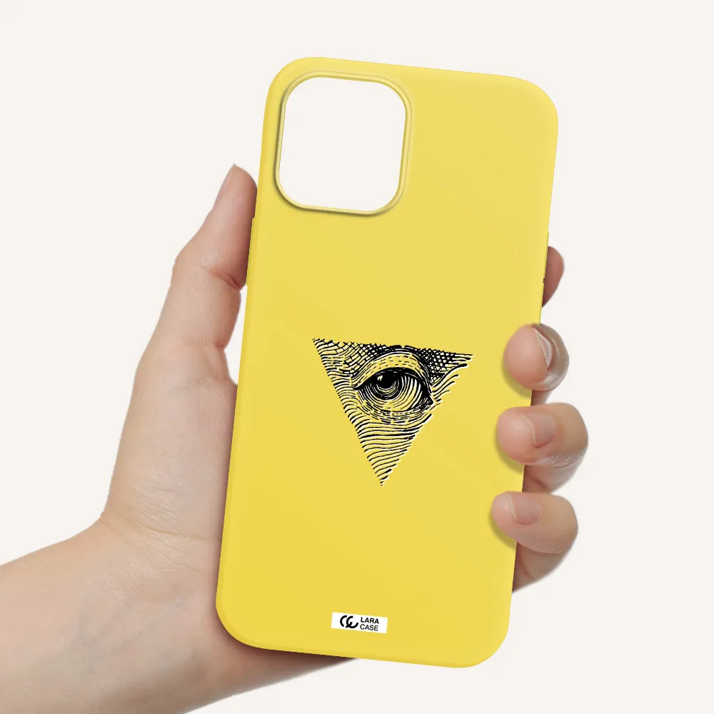 Franklin Eye Apple iPhone 12 pro max Silicone canary yellow Case