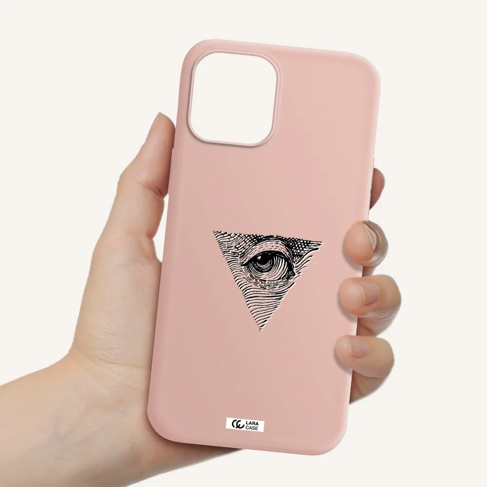 Franklin Eye Apple iPhone 12 pro max Silicone pastel pink Case
