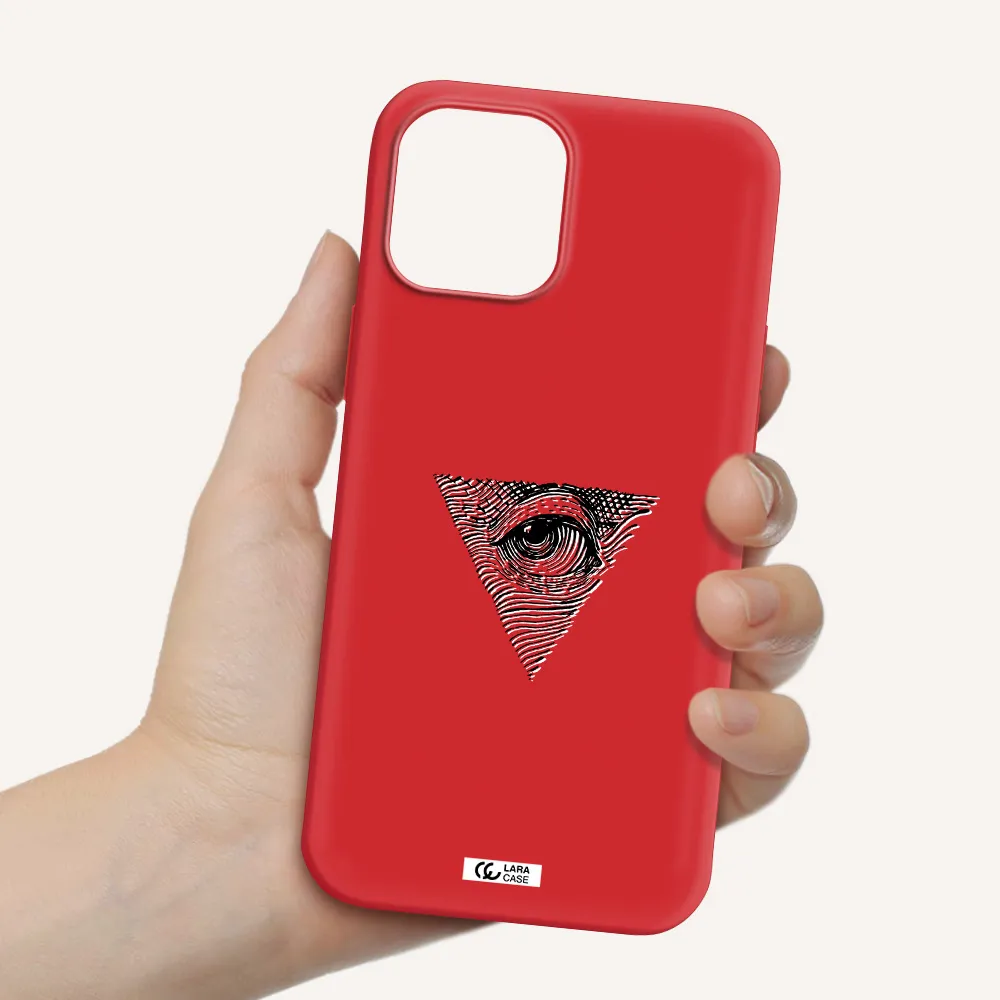 Franklin Eye Apple iPhone 12 pro Silicone Imperial Red Case
