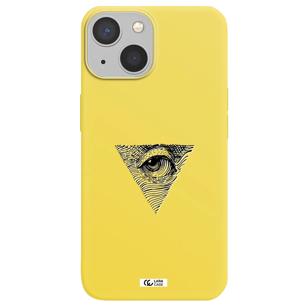 Franklin Eye Apple iPhone 13 mini Silicone canary yellow Case