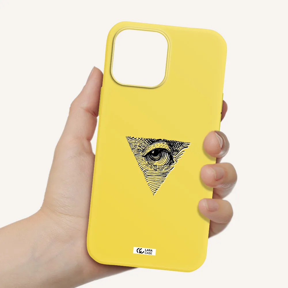 Franklin Eye Apple iPhone 13 Pro Max Silicone canary yellow Case