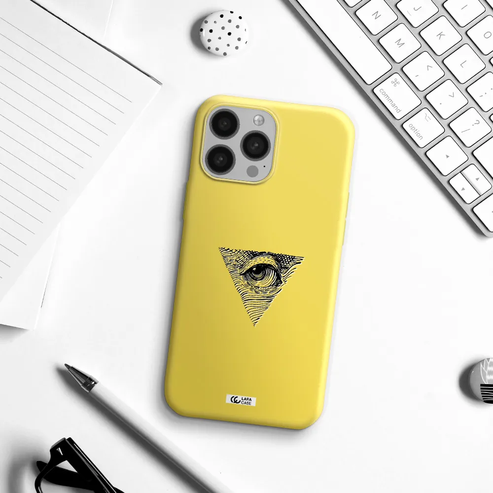 Franklin Eye Apple iPhone 13 Pro Max Silicone canary yellow Case