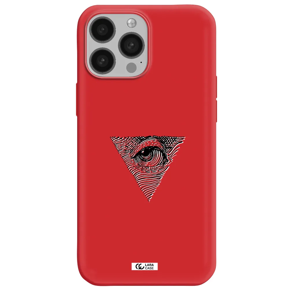 Franklin Eye Apple iPhone 13 Pro Max Silicone Imperial Red Case