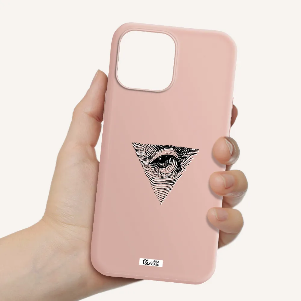 Franklin Eye Apple iPhone 13 Pro Max Silicone pastel pink Case