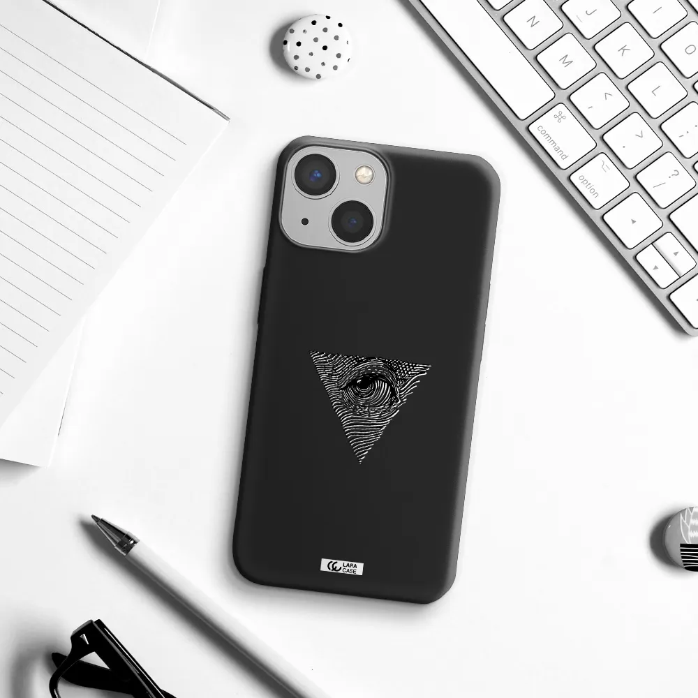 Franklin Eye Apple iPhone 13 Silicone black Case