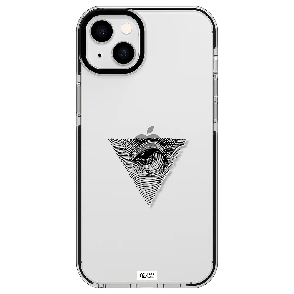 Franklin Eye Apple iPhone 14 plus impact black border Case