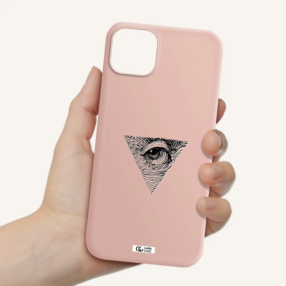 Franklin Eye Apple iPhone 14 plus Silicone pastel pink Case