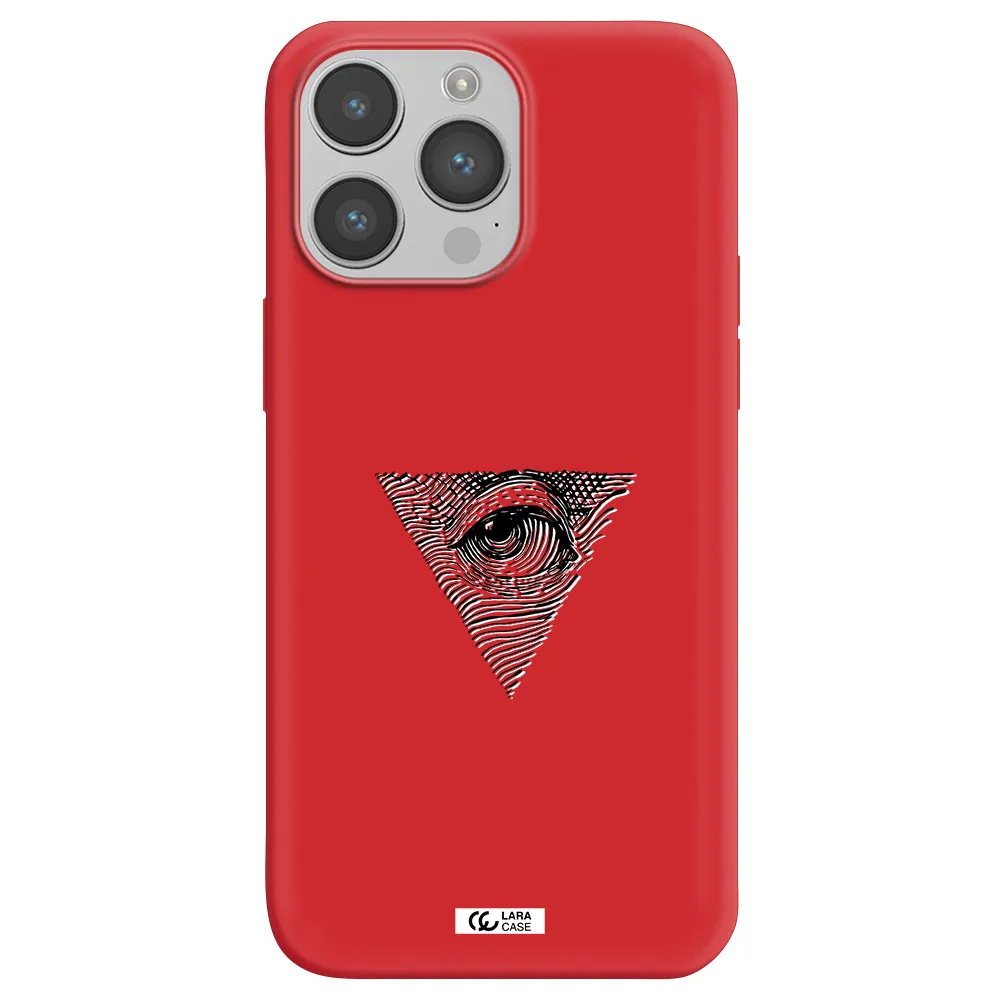 Franklin Eye Apple iPhone 14 pro max Silicone Imperial Red Case