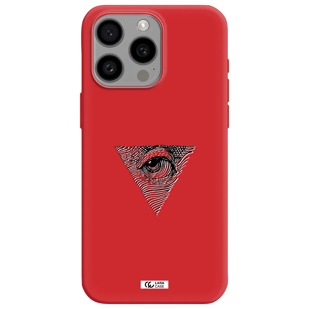 Franklin Eye Apple Iphone 15 Pro Max Silicone Imperial Red Case