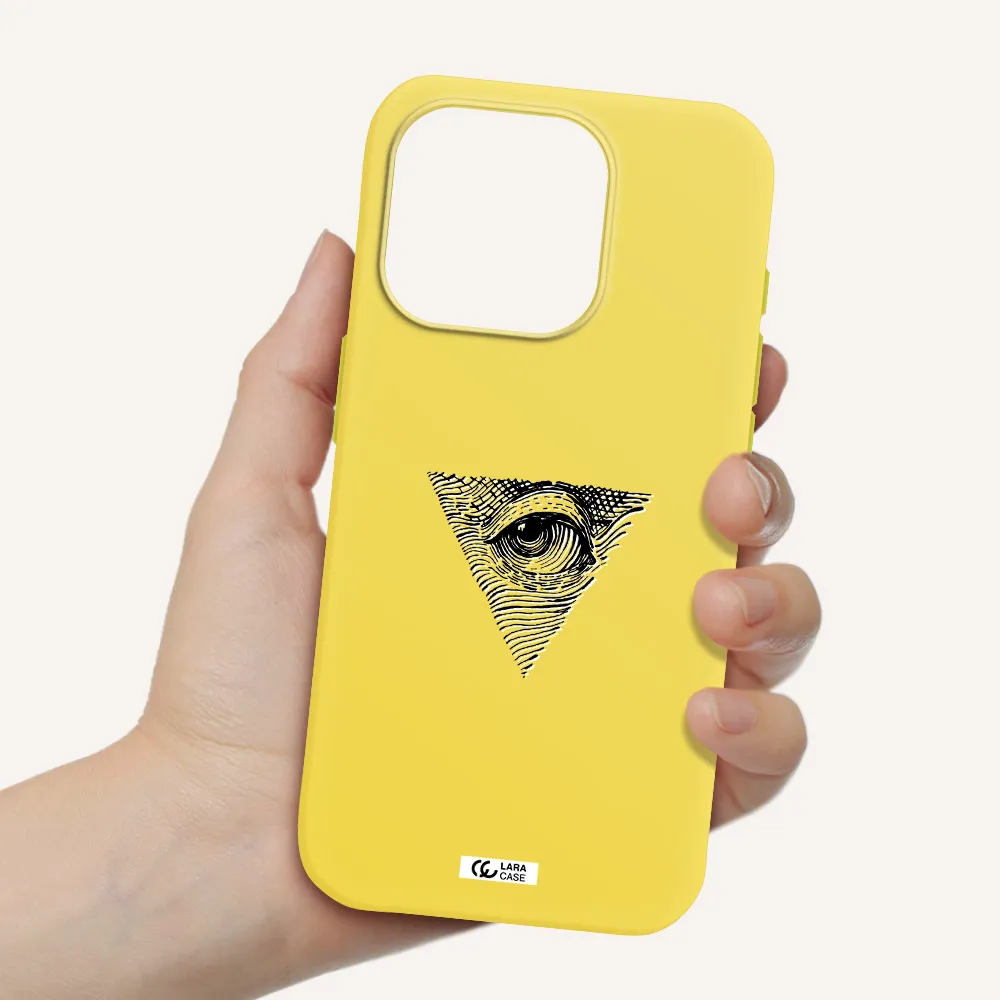 Franklin Eye Apple Iphone 15 Pro Silicone Canary Yellow Case