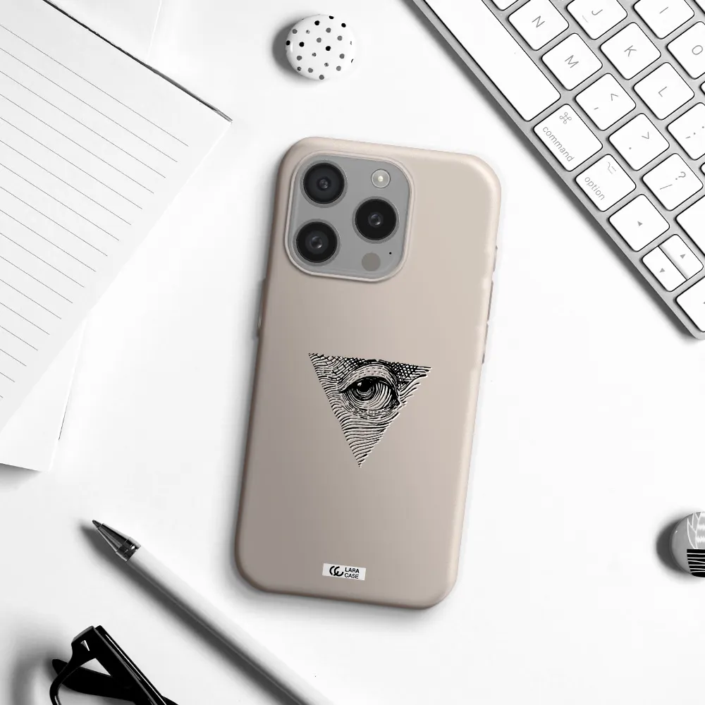 Franklin Eye Apple Iphone 15 Pro Silicone Stone Case