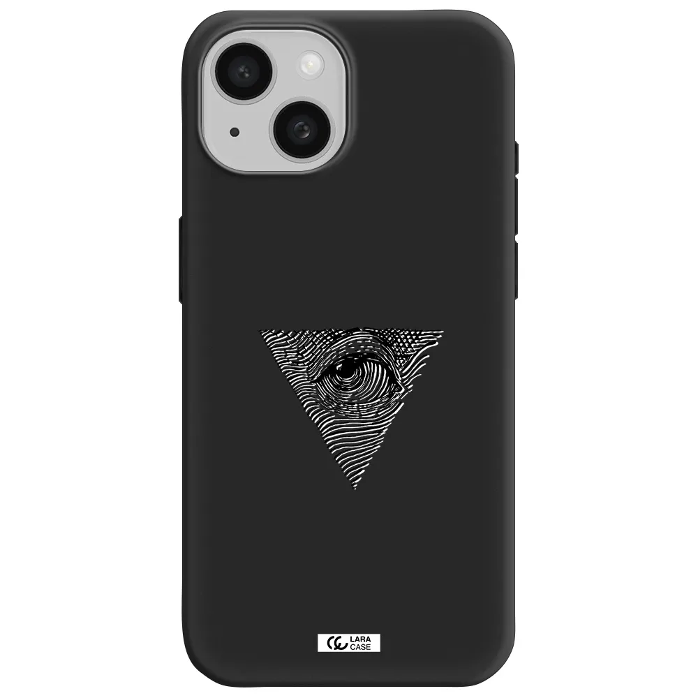 Franklin Eye Apple iPhone 15 Silicone black Case