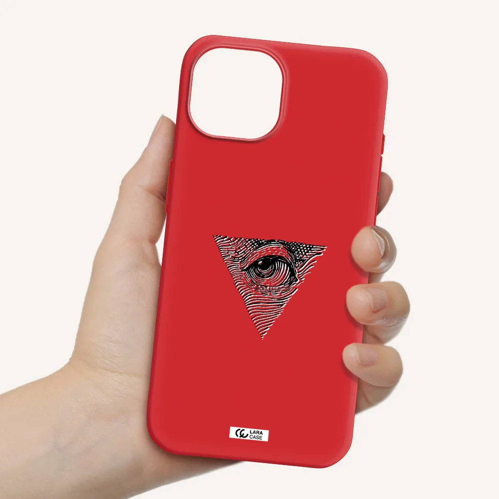 Franklin Eye Apple Iphone 15 Silicone Imperial Red Case