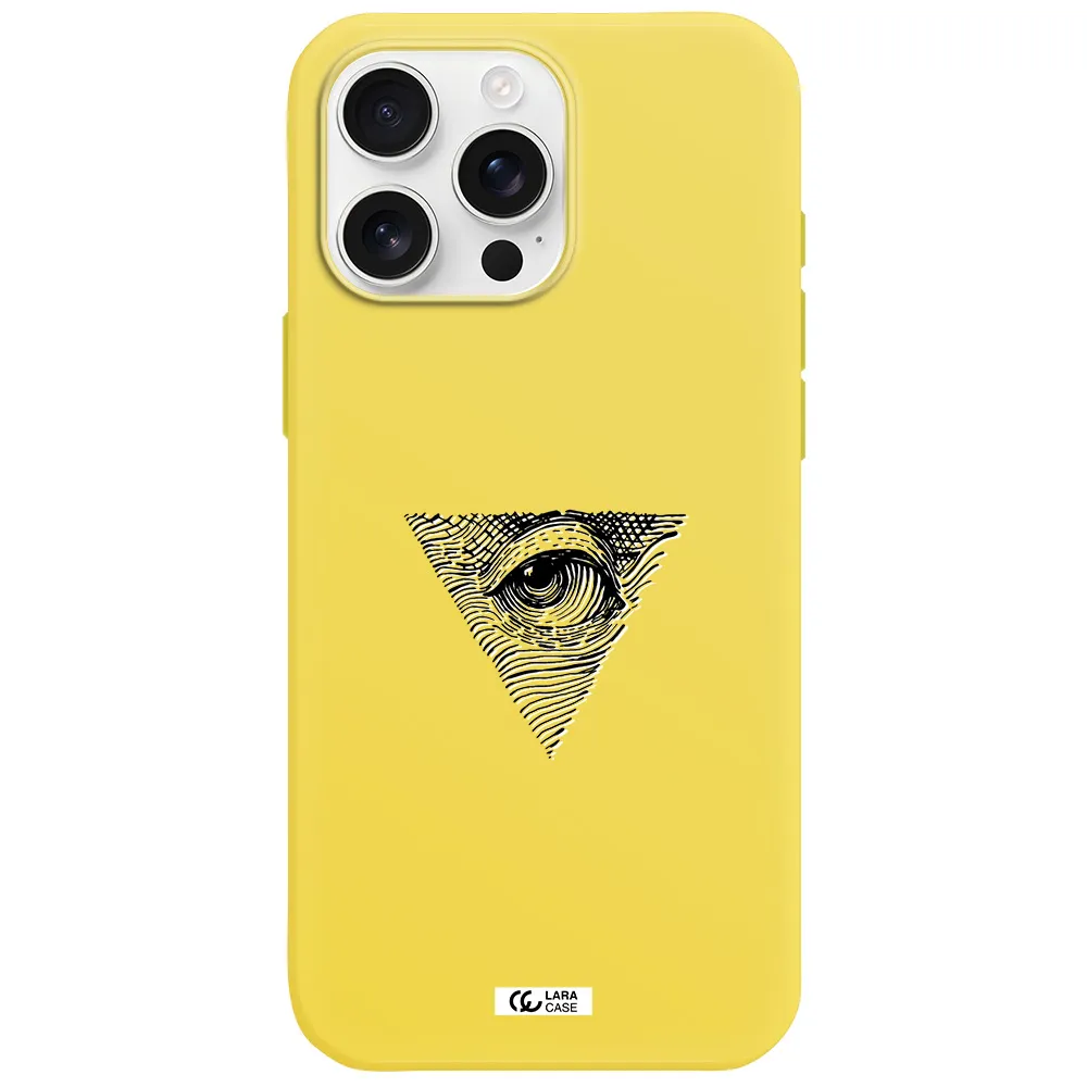 Franklin Eye Apple Iphone 16 Pro Max Silicone Canary Yellow Case