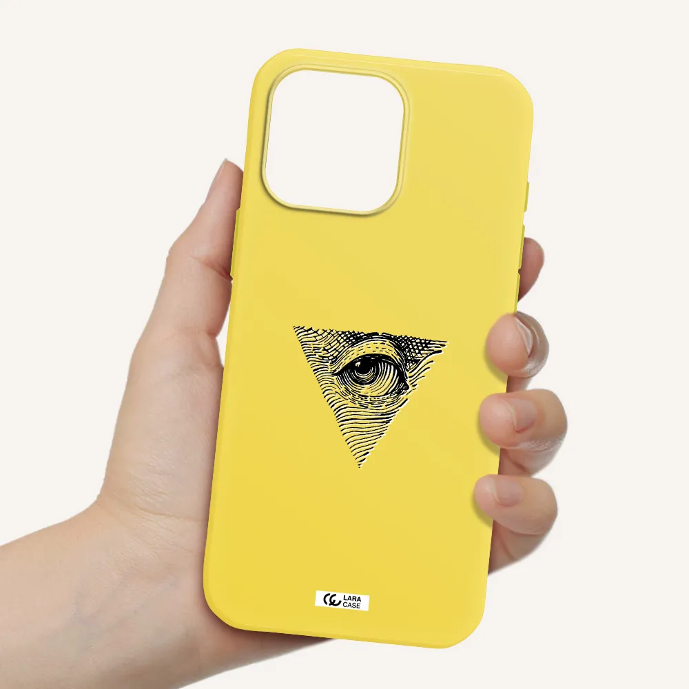 Franklin Eye Apple Iphone 16 Pro Max Silicone Canary Yellow Case